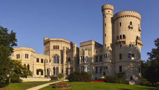 Schloss Babelsberg Potsdam © SPSG / Hans Bach Blick auf das Schloss Babelsberg Potsdam
