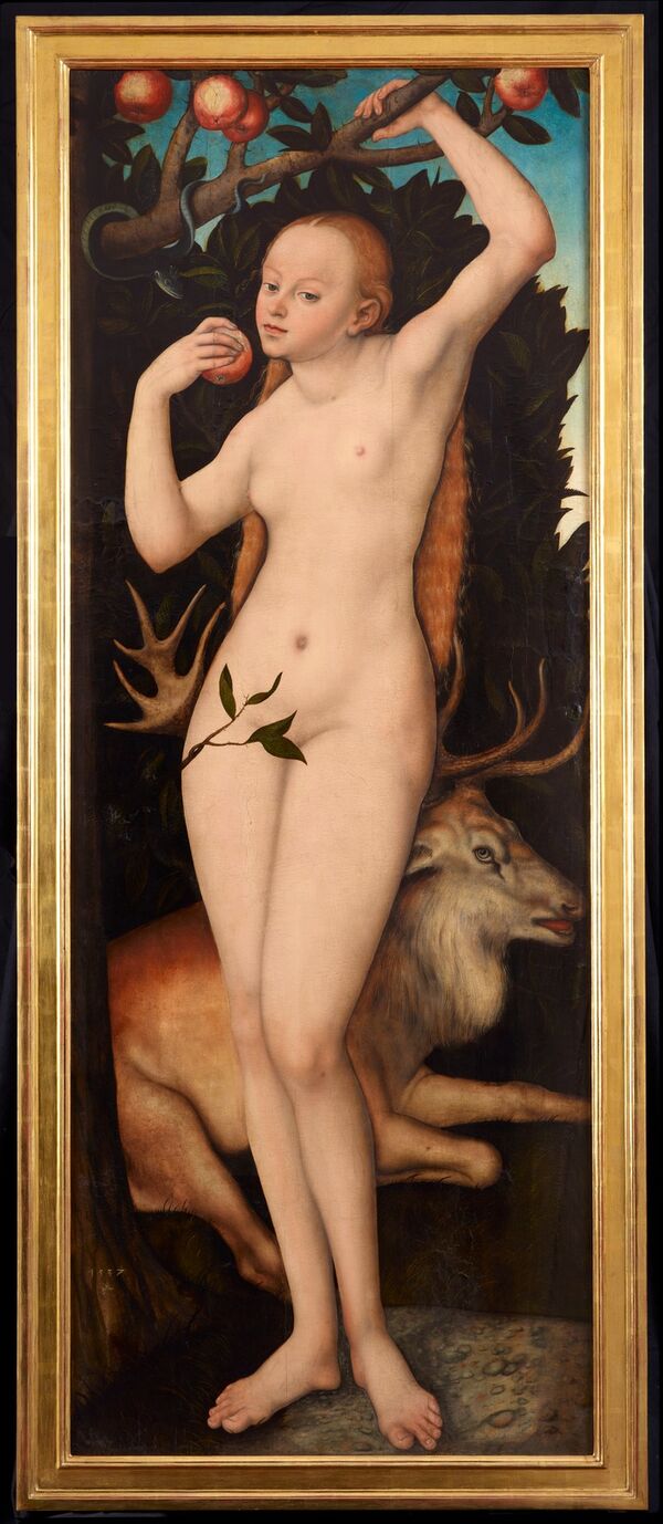 Lucas Cranach der Ältere, Eva, 1537 © SPSG / Wolfgang Pfauder Lucas Cranach der Ältere, Eva, 1537