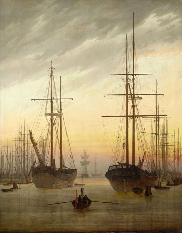 Gemälde „Hafen“ von Caspar David Friedrich, 1815/16