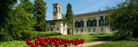 Schlossgarten Glieinicke im Frühling