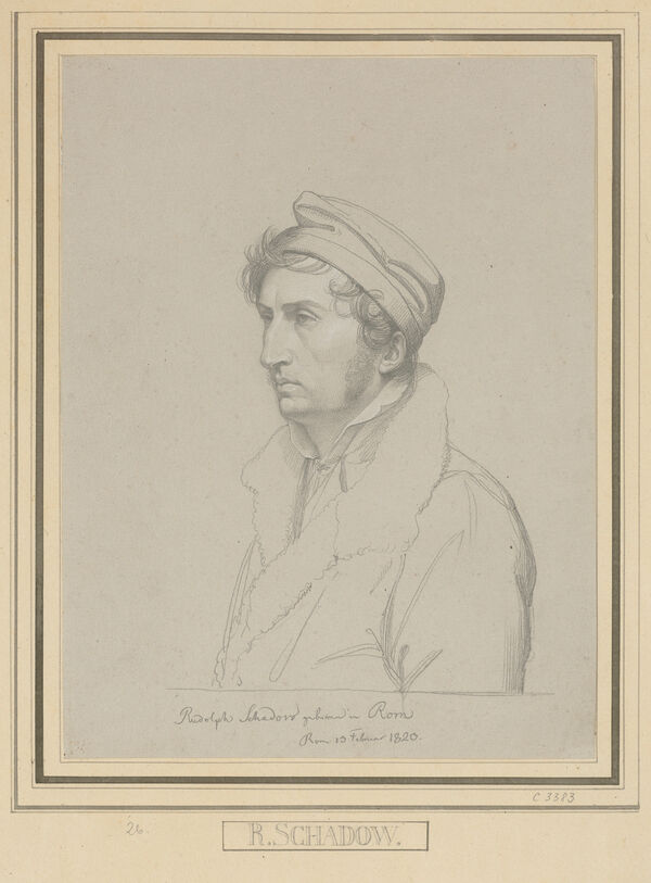 (10) Carl Christian Vogel von Vogelstein: Portrait of Ridolfo Schadow, 1820
