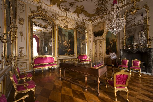 Salon de concert de Frédéric le Grand au château de Sanssouci