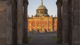 Vor der Baustelle: Die unteren Roten Kammern im Neuen Palais