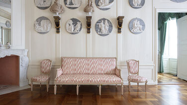 Schloss Rheinsberg, Sommerappartement des Prinzen Heinrich, Weißlackierte Kammer © SPSG / Celia Rogge Rheinsberg House - Prince Henry‘s Summer Apartment