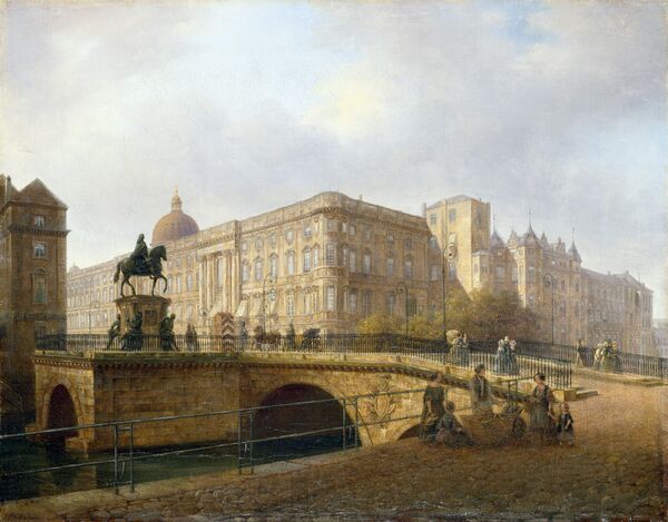 Carl Daniel Freydanck, Das Königliche Schloss und die Lange Brücke in Berlin, 1841