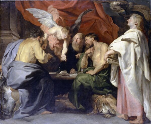Gemälde „Die vier Evangelisten“ von Peter Paul Rubens, um 1614