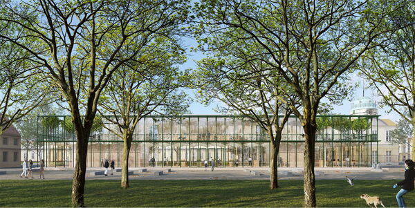 Besucherzentrums am Schloss Charlottenburg, Entwurf von bez+kock architekten bda aus Stuttgart – 1. Preis zugesprochen