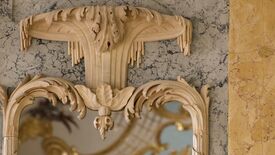 Schloss Rheinsberg, Muschelsaal, Detail © SPSG / Leo Seidel Heinrichs Salon: Glänzend bewahrt