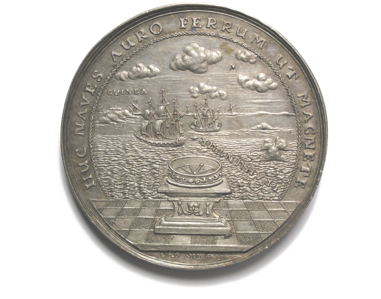 Medallion for the start of Brandenburg’s seafaring venture to the coast of West Africa in 1681