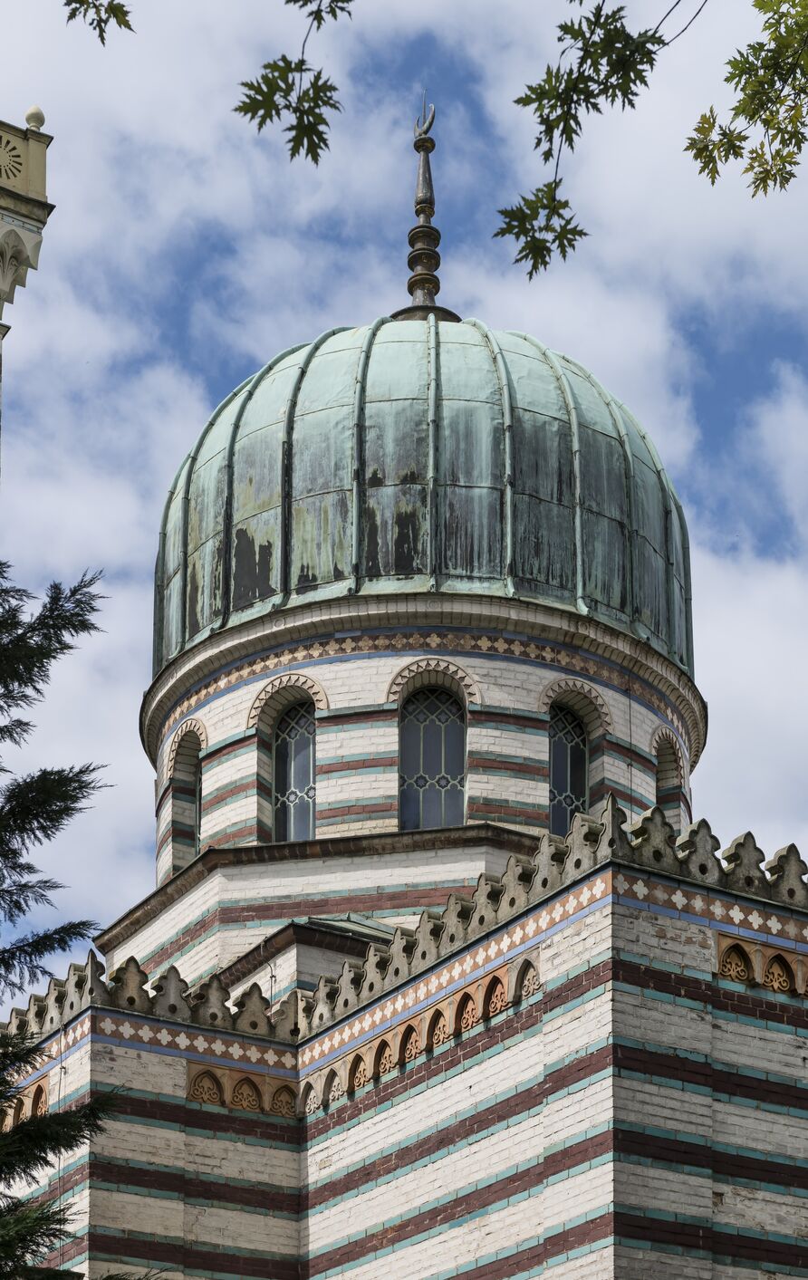 Blick auf die Kuppel des Dampfmaschinenhauses Potsdam