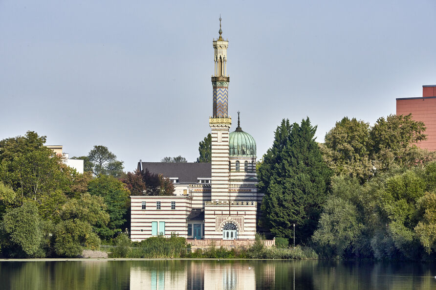 Dampfmaschinenhaus, Blick über die Neustädter Havelbucht