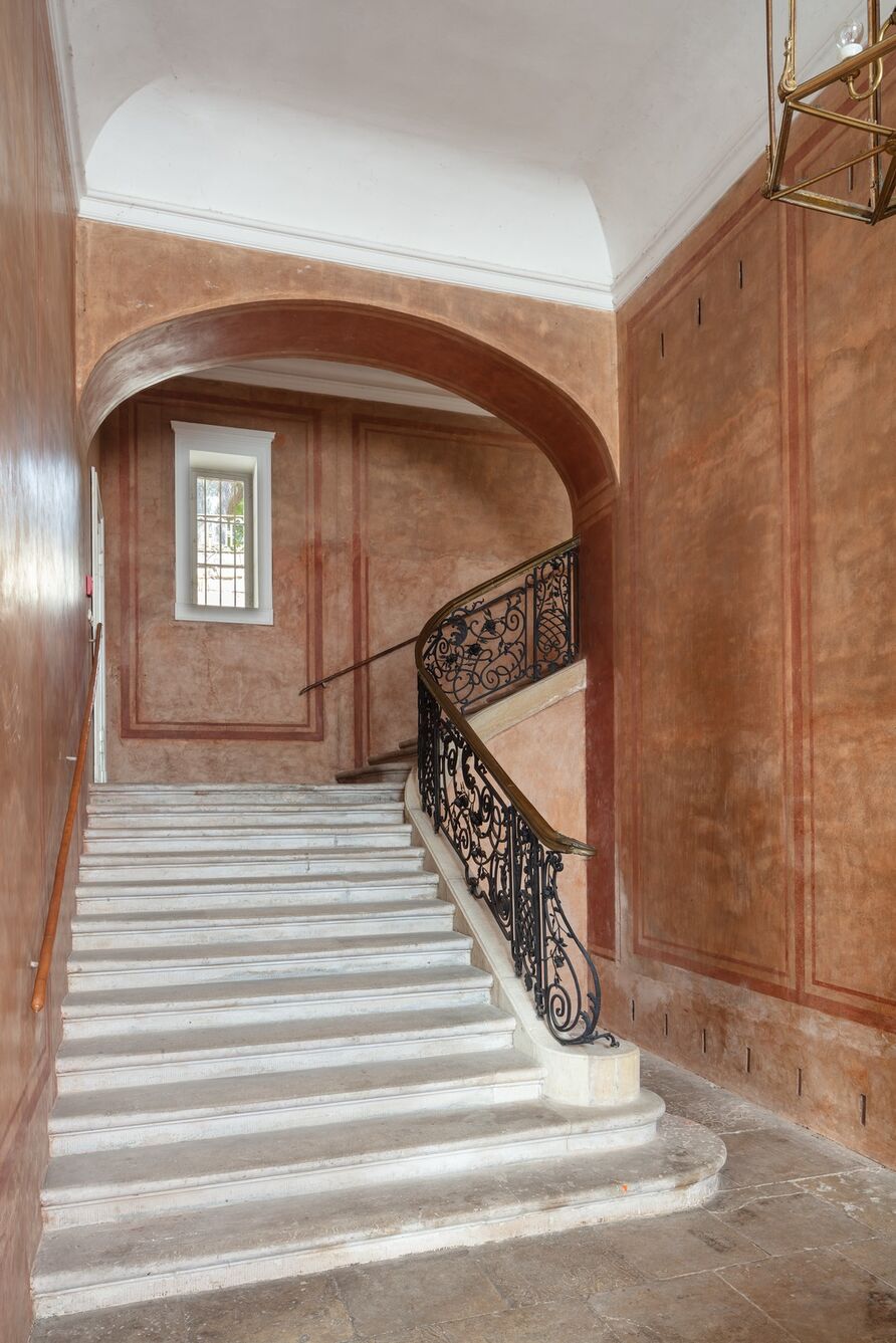 Östliches Treppenhaus in den Neuen Kammern von Sanssouci