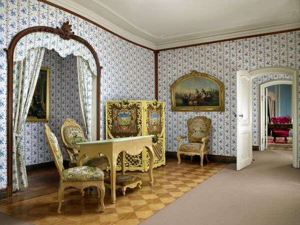 Damenflügel Schloss Sanssouci, Cavalier-Zimmer mit Alkoven
