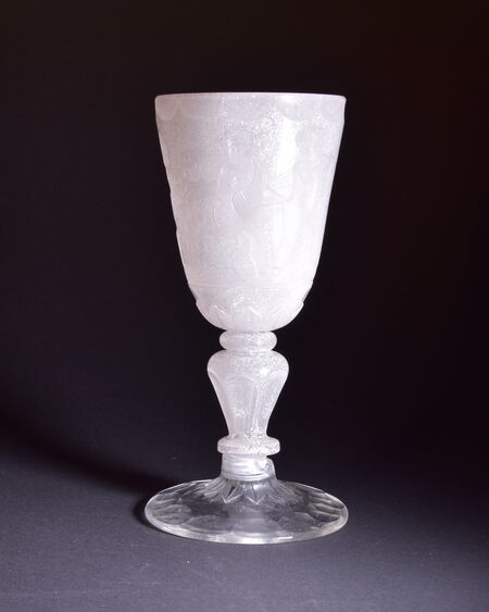 Pokal mit Schraubfuß (fortgeschritten glaskrank), 1700–17010, Potsdam, Inv.-Nr. O-1964,49