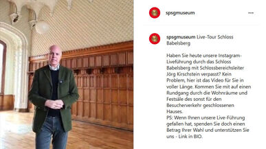 Q&A zur Instagram Live Führung durch Schloss Babelsberg