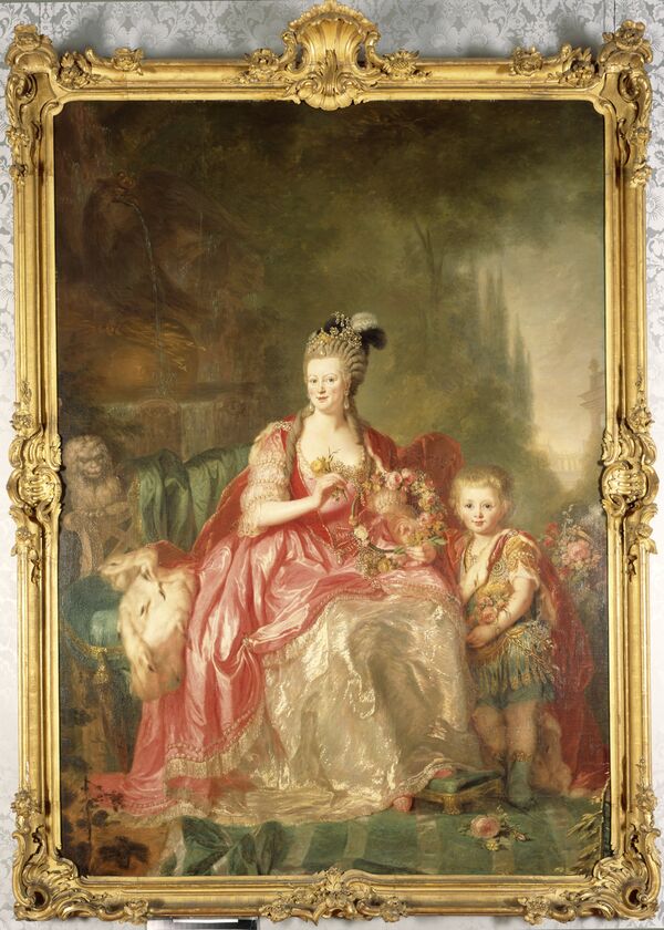 Anna Dorothea von Lisiewska: Prinzessin Friederike Luise und Prinz Friedrich Wilhelm (III.) von Preußen, um 1773
