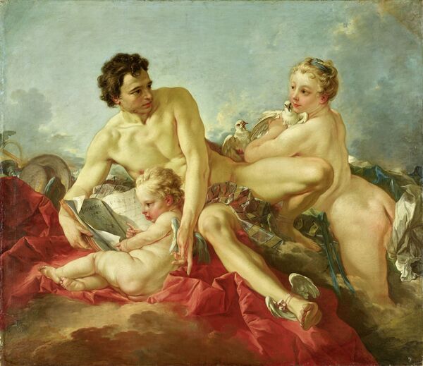 François Boucher: Die Erziehung Amors, Paris, 1742 © SPSG / Wolfgang Pfauder François Boucher: Die Erziehung Amors, Paris, 1742
