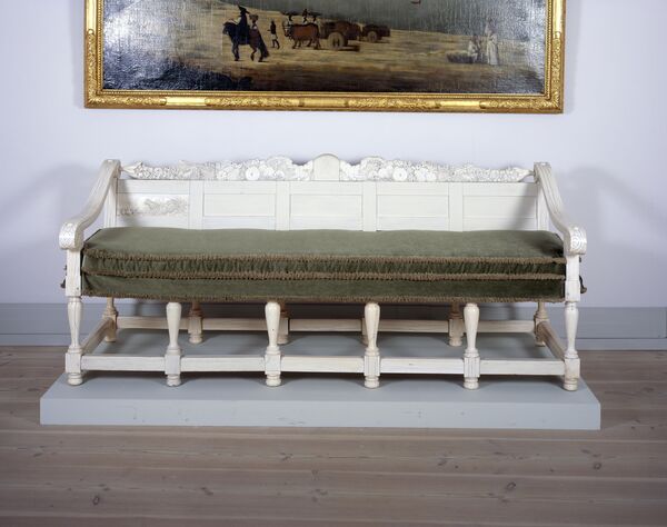 Bench from the ivory furniture set of Johann Moritz von Nassau-Siegen, Brazil, around 1640