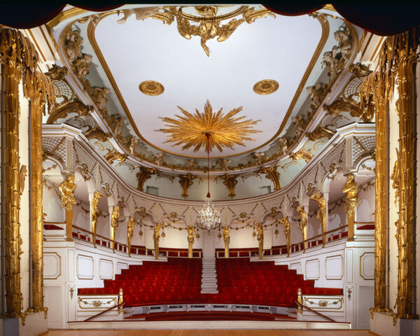 Schlosstheater im Neuen Palais, Blick in den Publikumsraum