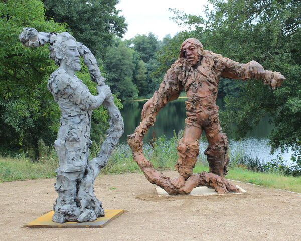 Berserker von Stella Hamberg auf der Wasserterrasse am Jagdschloss Grunewald