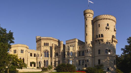 Blick auf das Schloss Babelsberg Potsdam 