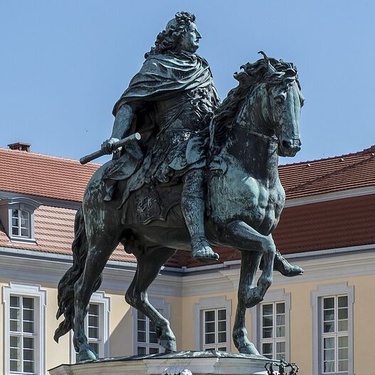 Reiterdenkmal des Kurfürsten Friedrich Wilhelm von Brandenburg, Andreas Schlüter, Bronze, 1696-1709, Skulpt.Slg. 5247