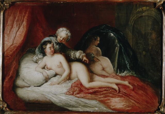 Antoine Pesne: Galante Szene, um 1745