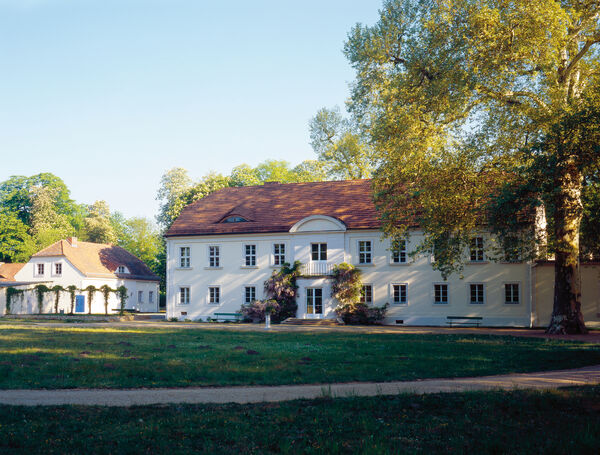 Gebäudeansicht des Schloss Sacrow 