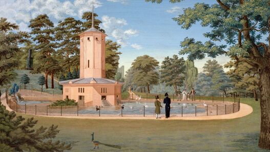 Wilhelm Barth (Zuschreibung): Wasservogelhaus auf der Pfaueninsel, um 1824