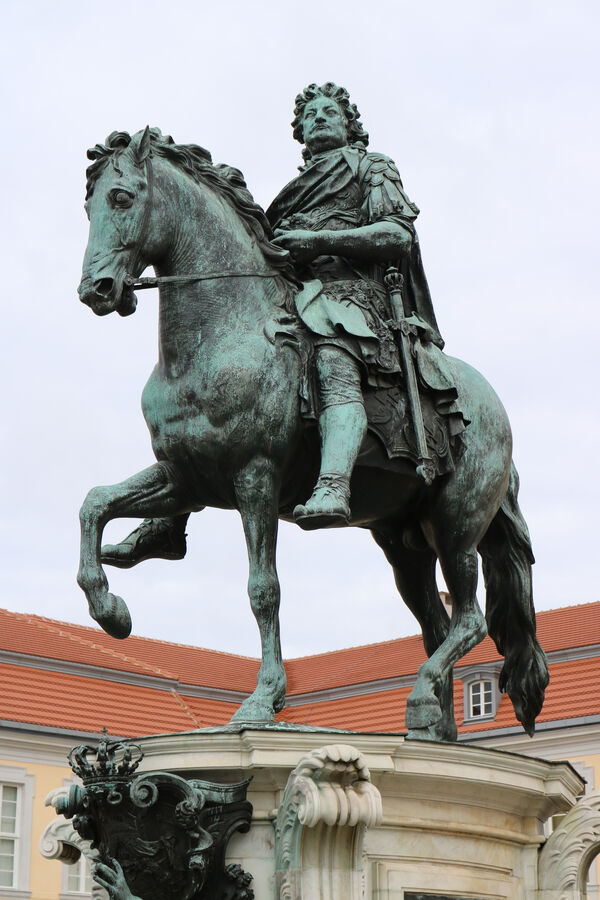 Reiterdenkmal des Kurfürsten Friedrich Wilhelm von Brandenburg, Andreas Schlüter, Bronze, 1696-1709, Skulpt.Slg. 5247