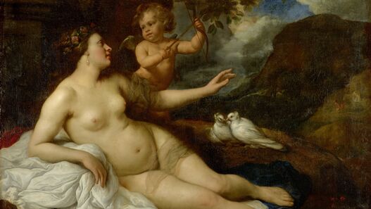 Govaert Flincks Gemälde Venus und Amor von 1652