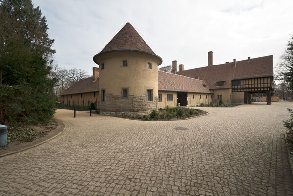 Schloss Cecilienhof, Ansicht Süd/ West Haupteingang 2017