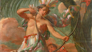 Augustin Terwesten, Allegorie auf den Erdteil Amerika, 1694, GK I 5178 © SPSG / Wolfgang Pfauder Augustin Terwesten, Allegorien der vier Erdteile