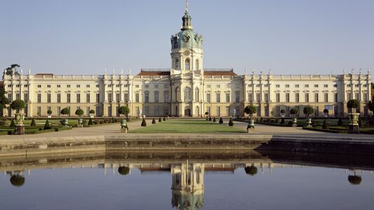 Schloss Charlottenburg, Ansicht der Gartenseite