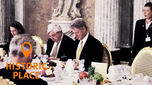 Historic Place | Sanssouci Palace / 1998 | Breaking a taboo – The dinner for U.S. President Bill Clinton