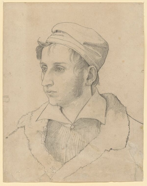 (1) Wilhelm Schadow: Portrait of Ridolfo Schadow, pencil, 19.9 x 15.6 cm, ca. 1814