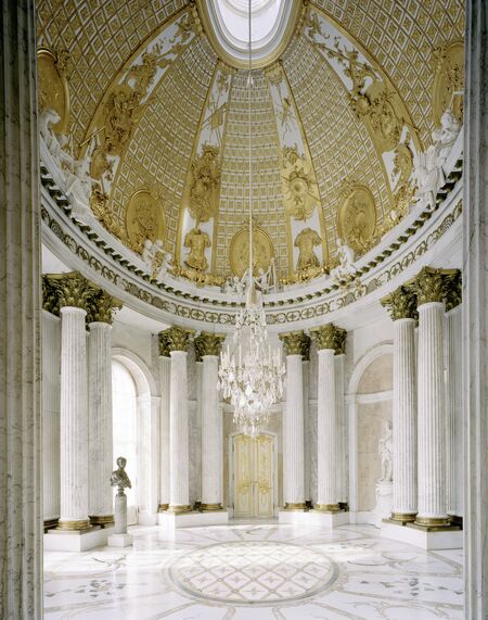 Blick in den Marmorsaal von Schloss Sanssouci