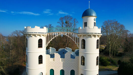 Schloss Pfaueninsel, Luftaufnahme