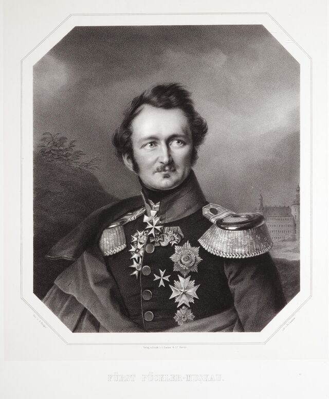 Friedrich Jentzen nach Franz Krüger, Fürst Hermann von Pückler-Muskau
