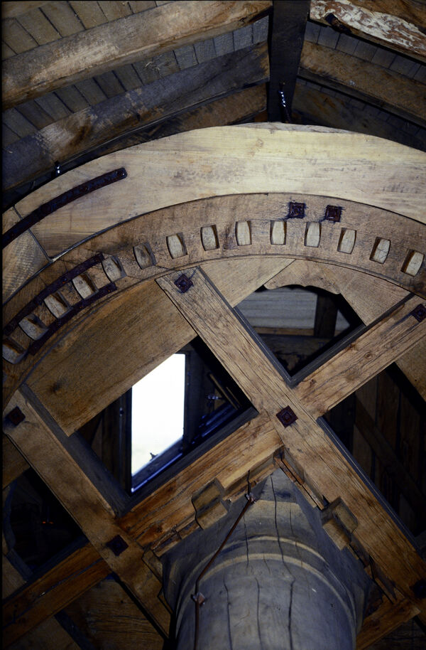 Innenansicht der Historischen Mühle im Park Sanssouci
