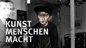 Das Gemälde „Arbeiterjunge“ (1920) von Otto Dix im Depot in Schloss Schönhausen © Staatliche Museen zu Berlin, Zentralarchiv; bpk / Kunstmuseum Stuttgart Kunst – Menschen – Macht