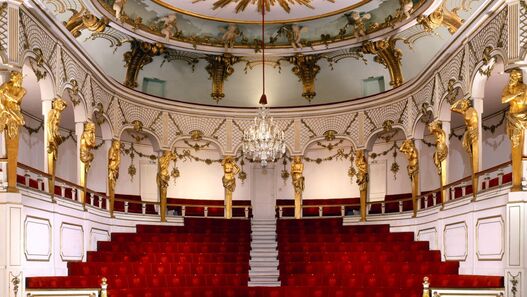 Schlosstheater im Neuen Palais © SPSG / Hans Bach Schlosstheater im Neuen Palais, Blick in den Zuschauerraum