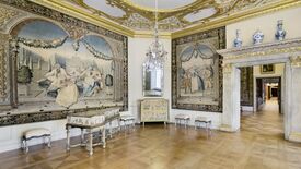 Schloss Charlottenburg, Vorkammer (1. Hautelisse-Kammer) im Alten Schloss © SPSG / Franca Wohlt Führung mit Baby durch das Alte Schloss